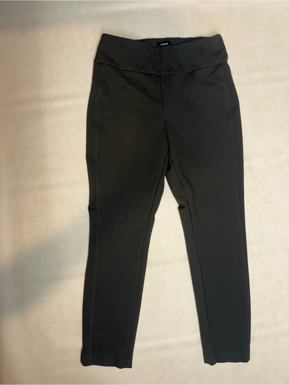 Express Black Ponte Leggings for Women
